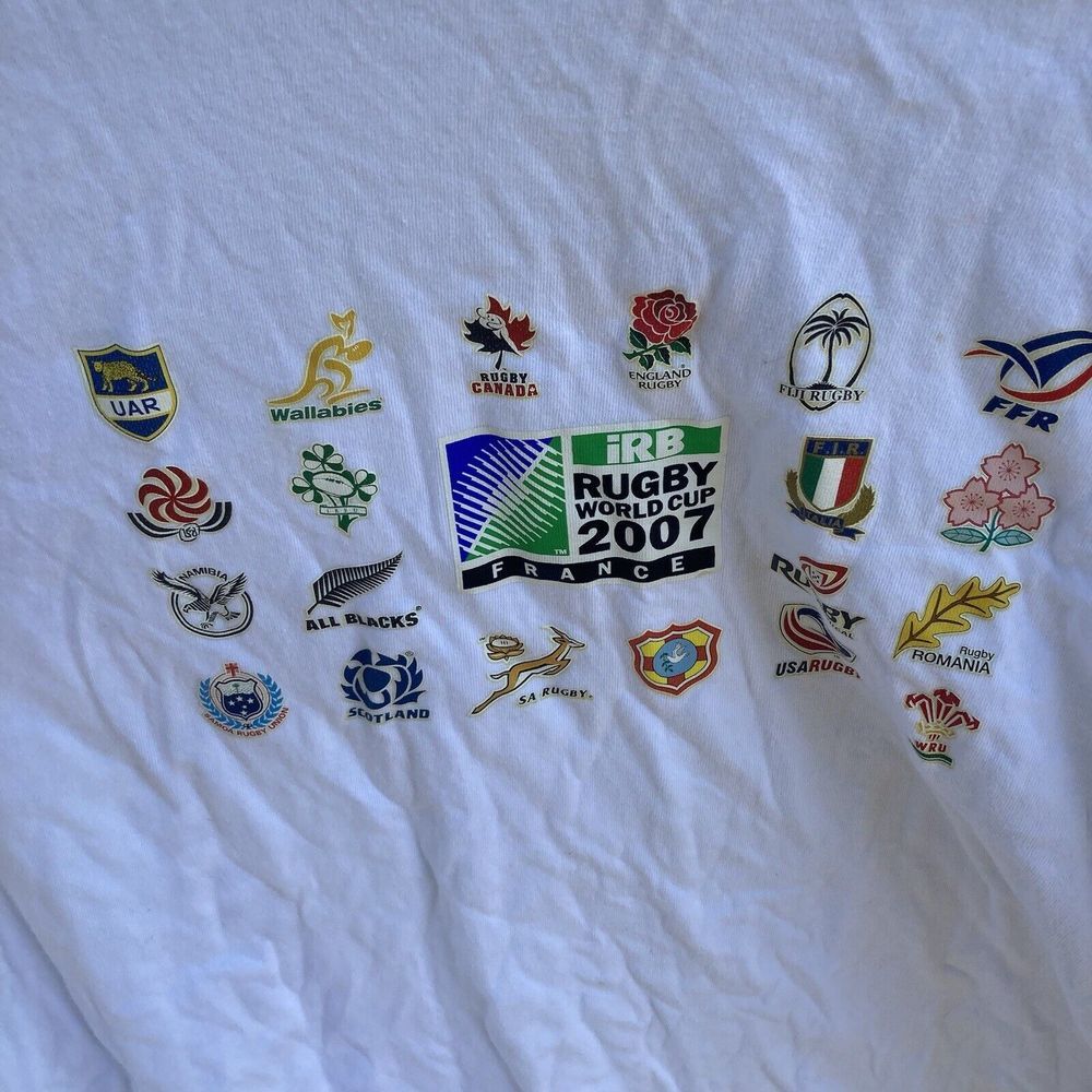 Rugby World Cup 2007 South Africa France Men's Medium Long Sleeve Unique T-Shirt - Picture 11 of 16